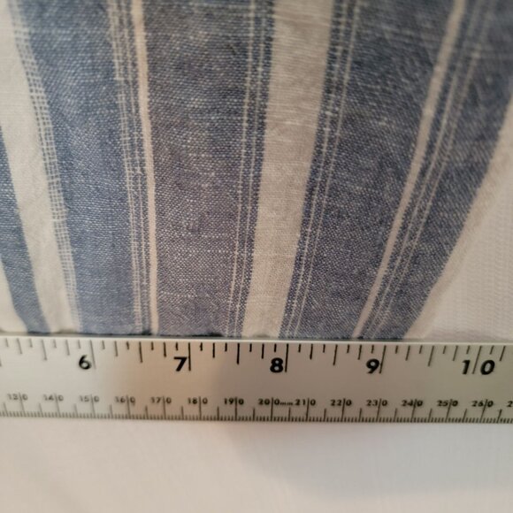 Catherines Womens Casual Pants Elastic Waist Plus Size 3X Blue White Linen Blend - Picture 9 of 12